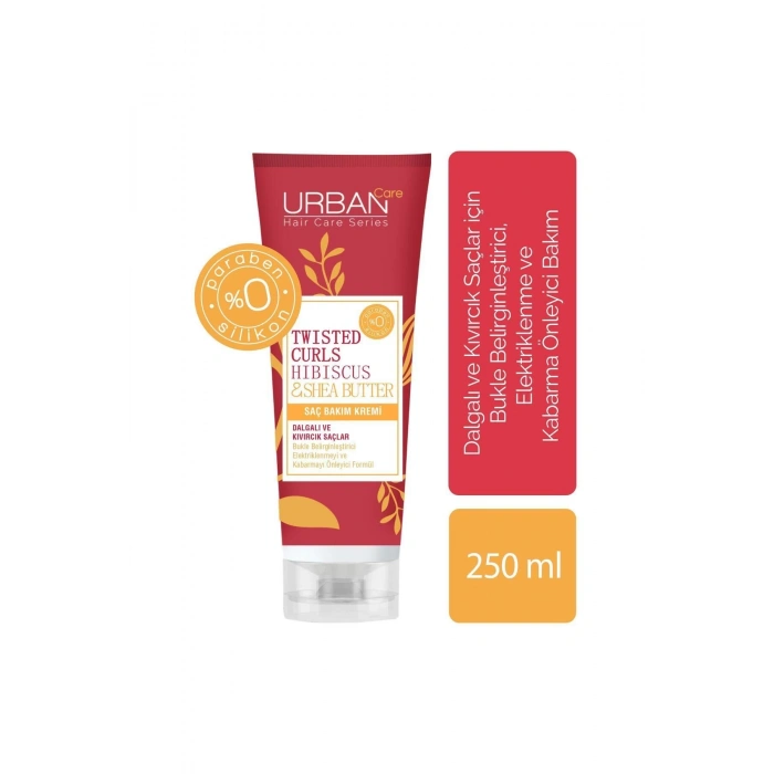 Urban Care Hibiscus & Shea Butter Kıvırcık Ve Dalgalı Saçlara Özel Sülfatsız Saç Bakım Kremi 250 ml
