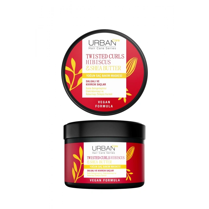 Urban Care Hibiscus & Shea Butter Kıvırcık Ve Dalgalı Saçlara Özel Yoğun Saç Bakım Maskesi - Vegan - 230 ml