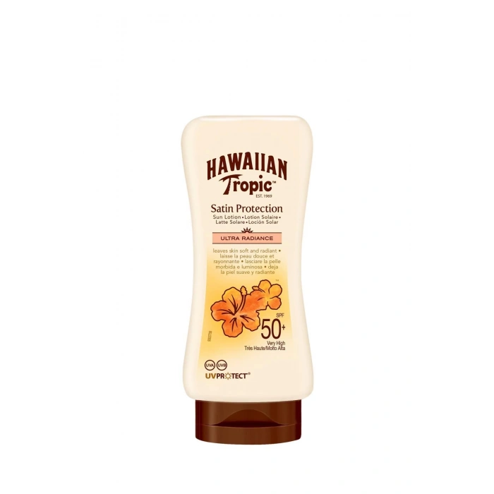 Hawaiian Tropic Hindistan Cevizi, Egzotik Tropikal Çiçekler İçeren Koruyucu Ve Nemlendirici Vücut Losyonu Spf 50