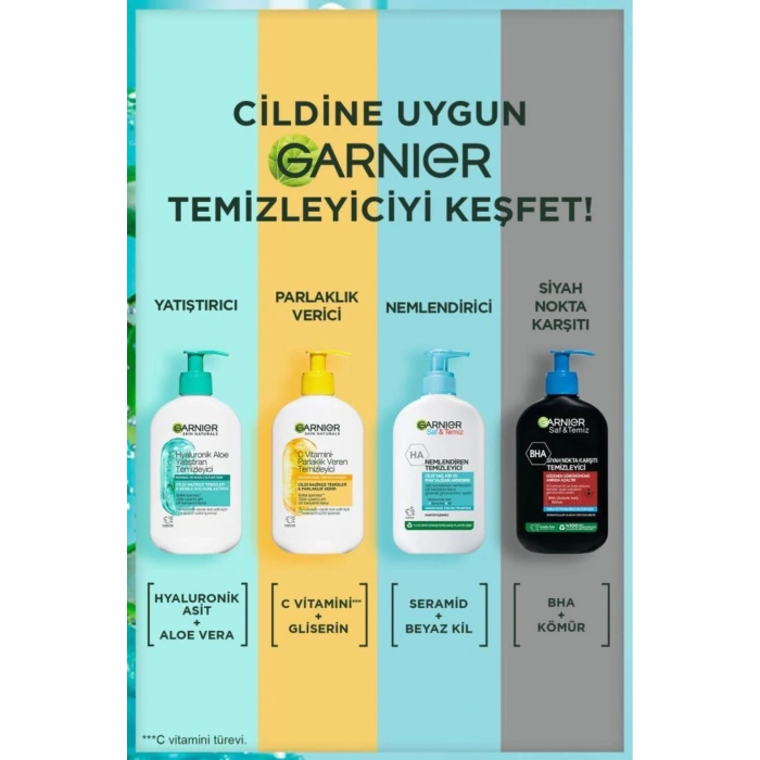 Garnier Hyaluronik Aloe Nemlendiren ve Yatıştıran Temizleyici 250 ml