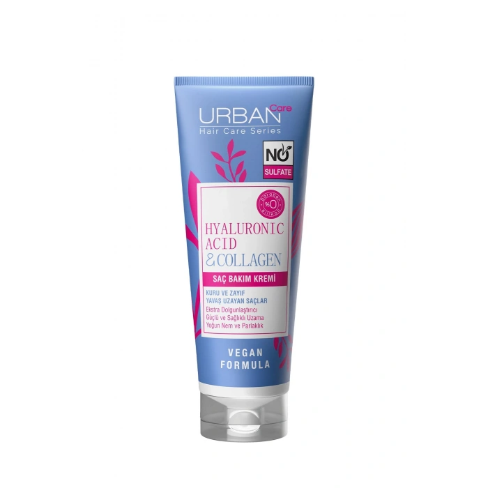 Urban Care Hyaluronik Asit & Kolajen Kuru Ve Cansız Saçlara Özel Saç Bakım Kremi - Sülfatsız - 250 ml