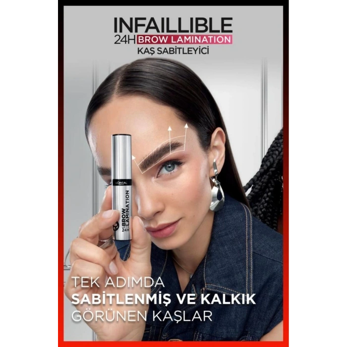 Infaillible 24H Brow Lamination Şeffaf Kaş Sabitleyici