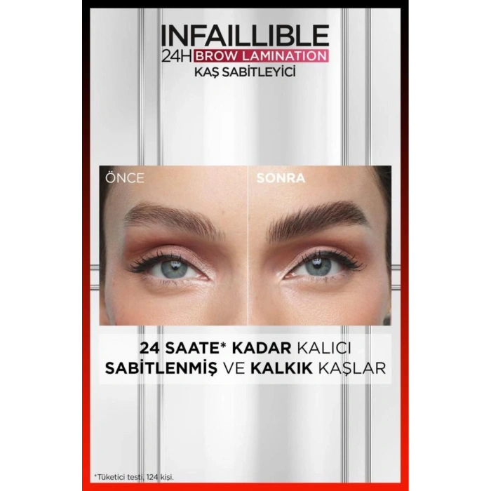 Infaillible 24H Brow Lamination Şeffaf Kaş Sabitleyici