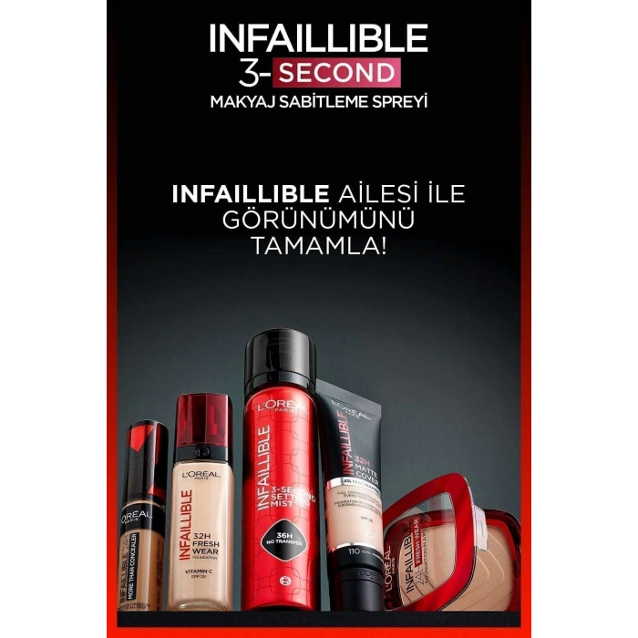 Infaillible 3-Second Makyaj Sabitleme Spreyi – Setting Spray