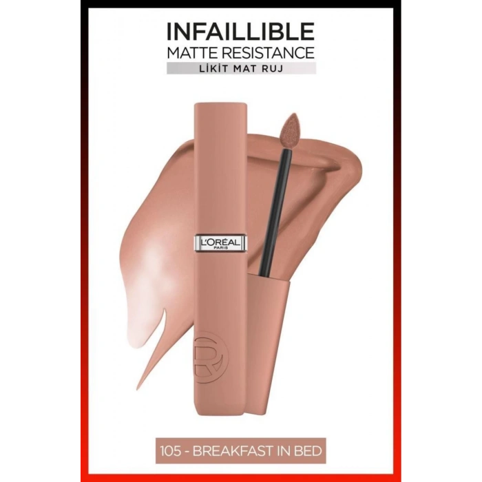 Loreal Paris Infaillible Matte Resistance Likit Mat Ruj - 105 Breakfast In Bed