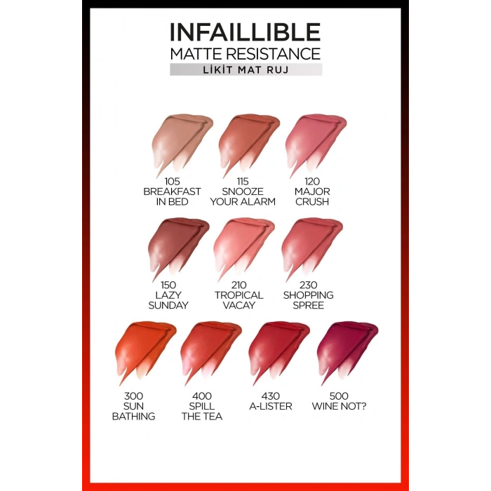 Loreal Paris Infaillible Matte Resistance Likit Mat Ruj - 150 Lazy Sunday