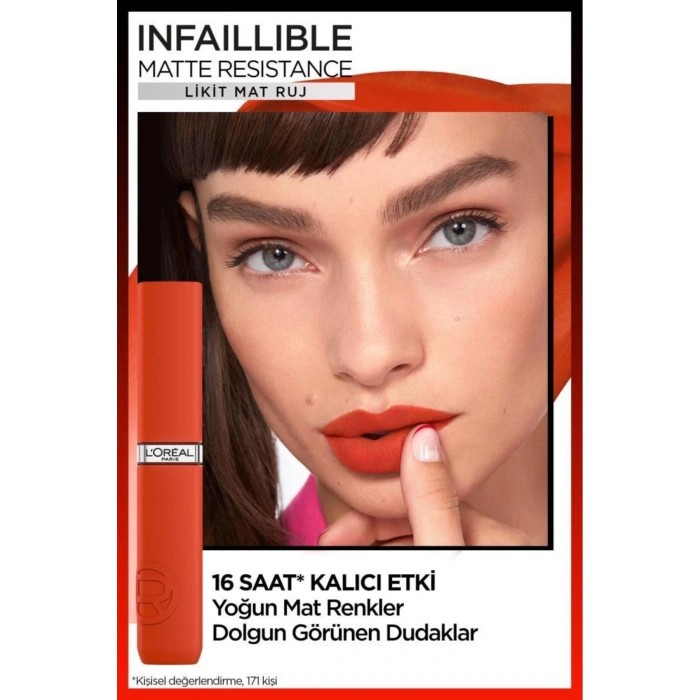 Loreal Paris Infaillible Matte Resistance Likit Mat Ruj - 210 Tropical Vacay