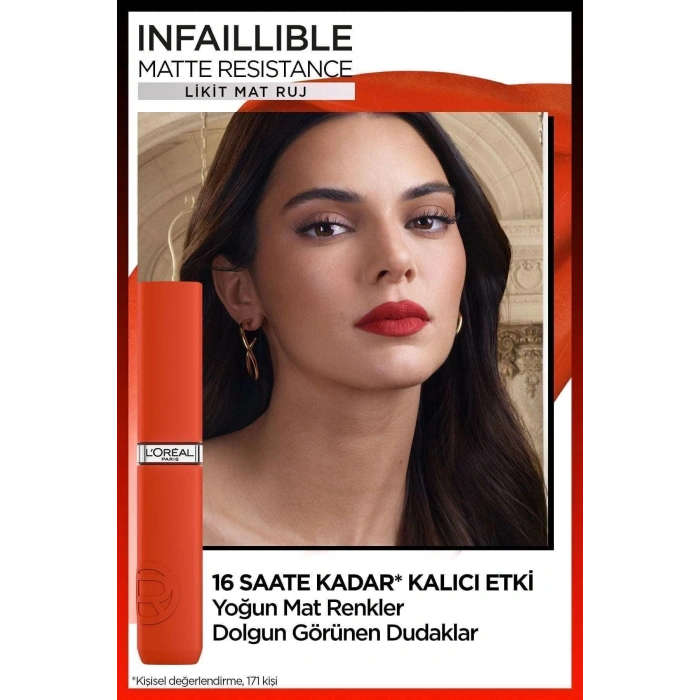 Loreal Paris Infaillible Matte Resistance Likit Mat Ruj - 300 Sun Bathing