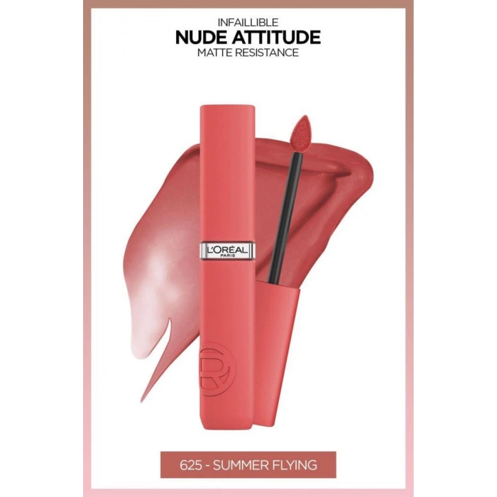 Loreal Paris Infaillible Matte Resistance Likit Mat Ruj - 625 Summer Flying
