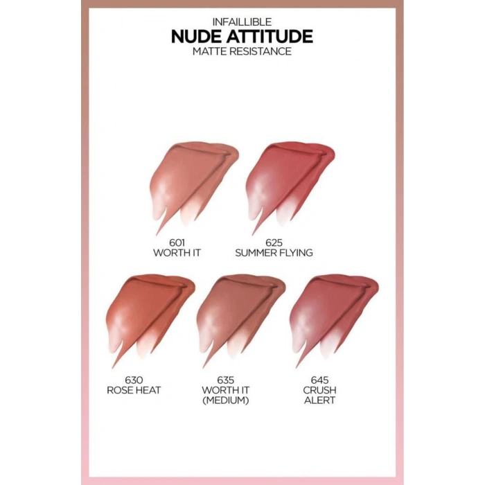 Loreal Paris Infaillible Matte Resistance Likit Mat Ruj - 635 Worth It (Medium)