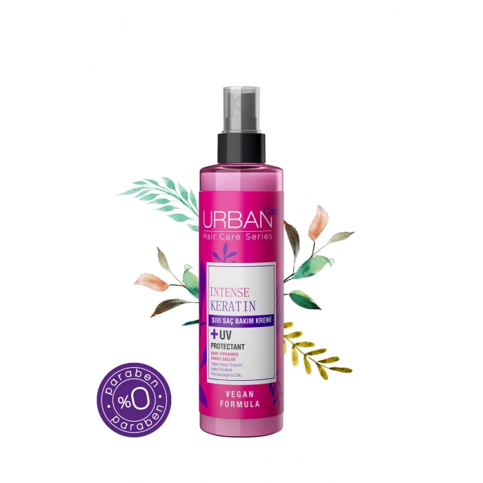 Urban Care Intense Keratin Aşırı Yıpranmış Cansız Saçlara Özel Sıvı Saç Bakım Kremi - Vegan 200 ml