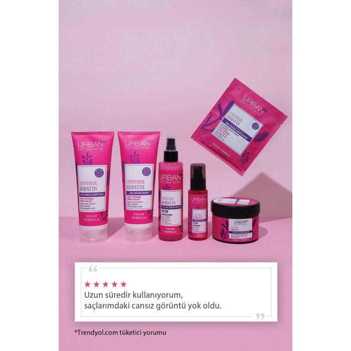 Urban Care Intense Keratin Aşırı Yıpranmış Saçlar Onarıcı Duş Öncesi Saç Bakım Maskesi Vegan 50ml
