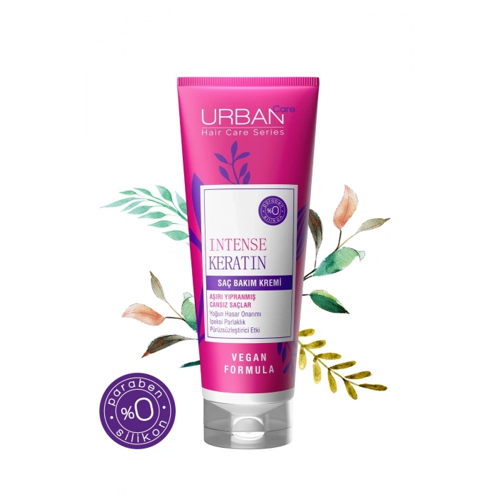 Urban Care Intense Keratin Aşırı Yıpranmış Saçlara Özel Saç Bakım Kremi - Vegan - 250 ml