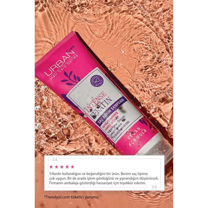 Urban Care Intense Keratin Aşırı Yıpranmış Saçlara Özel Saç Bakım Şampuanı - Vegan - 250 ml