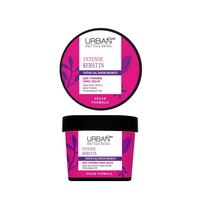 Urban Care Intense Keratin Aşırı Yıpranmış Saçlara Özel Yoğun Saç Bakım Maskesi - Vegan - 230 ml
