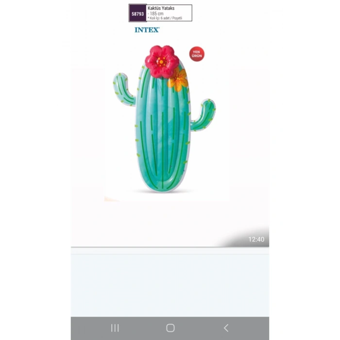 intex 58793 Kaktüs Yatak 185 cm