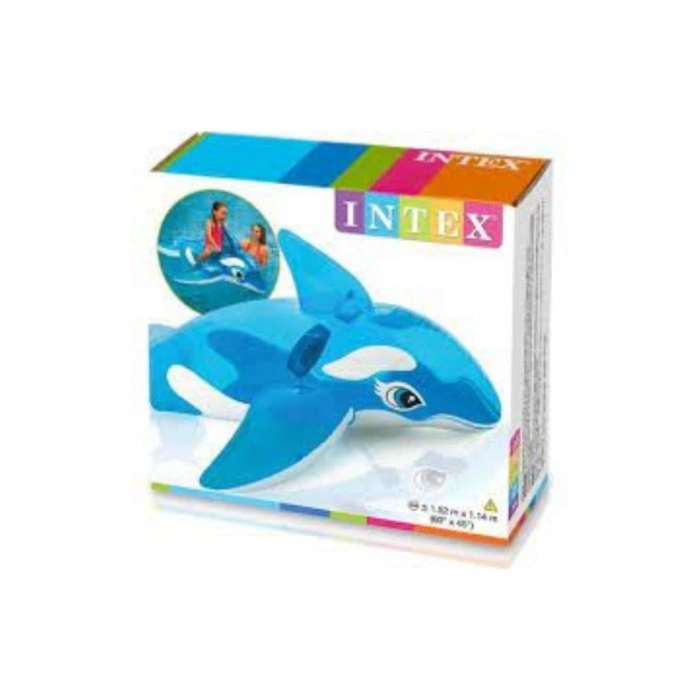 intex Şeffaf Balina Binici 152 x 114 cm