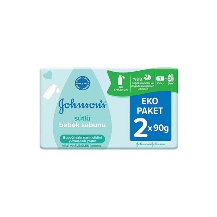 Johnsons Baby Sütlü Bebek Sabunu 2 X 90 gr Eko Paket