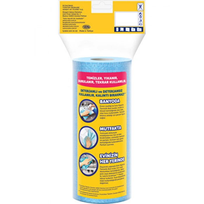 Solo Kağıt Bez 20li Hijyenik Temizlik Bezi