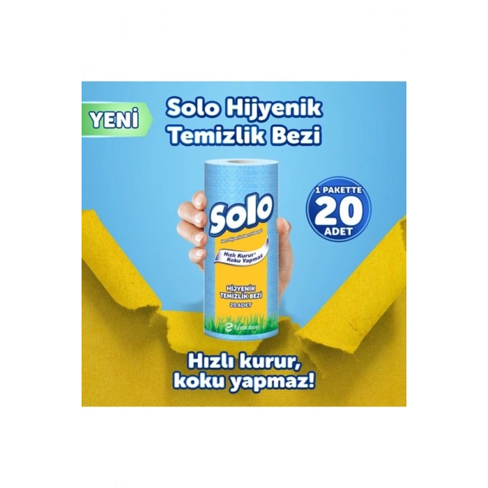 Solo Kağıt Bez 20li Hijyenik Temizlik Bezi
