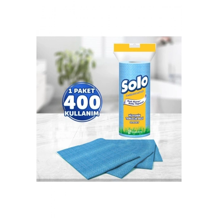 Solo Kağıt Bez 20li Hijyenik Temizlik Bezi