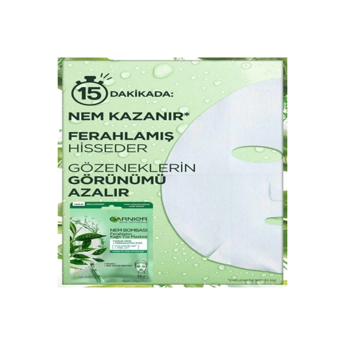 Garnier Kağıt Yüz Maskesi Ferahlatıcı Nem Bombası 28 gr