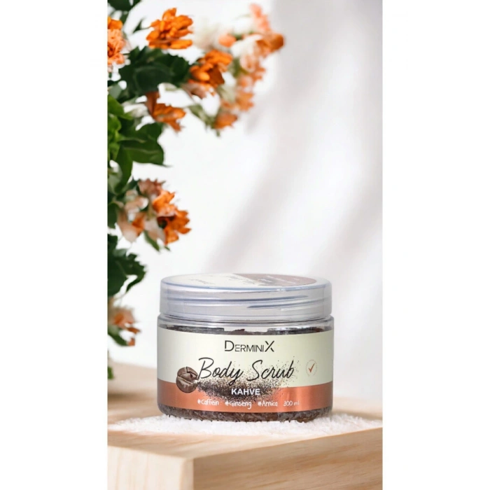 Derminix Kahve Vücut Peeling Body Scrub, Arındırıcı, Nemlendirici