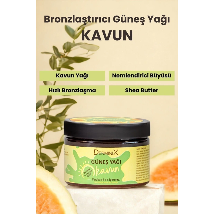Derminix Kavun Bronzlaştırıcı Güneş Yağı
