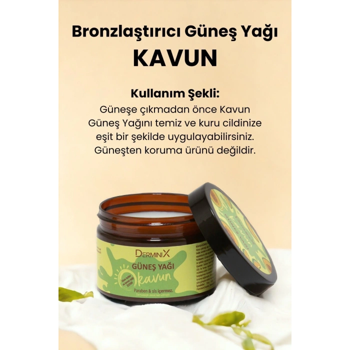 Derminix Kavun Bronzlaştırıcı Güneş Yağı