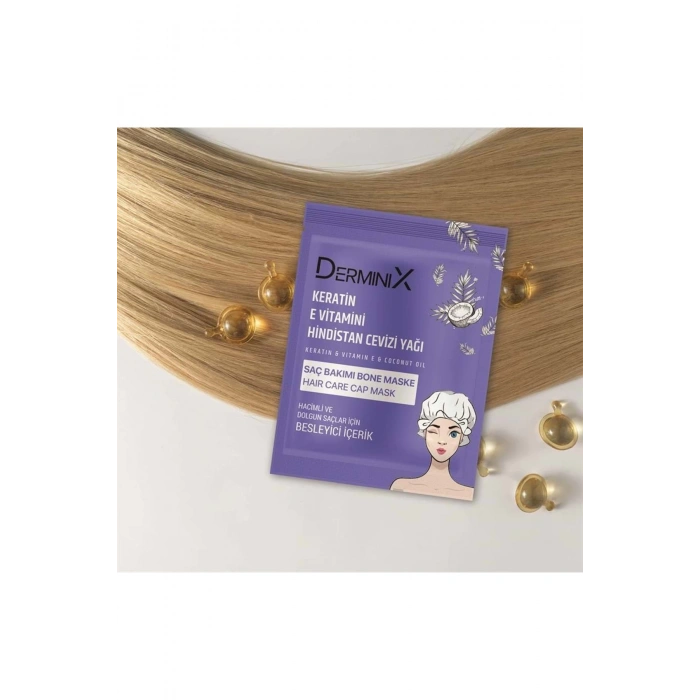 Derminix Keratin & E Vitamini & Hindistan Cevizi Yağı Bone Saç Maskesi
