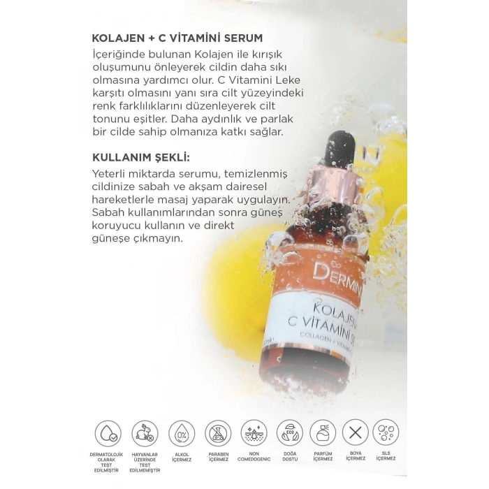 Derminix Kolajen+c Vitamini Serum (Collagen+c Vitamin Serum)