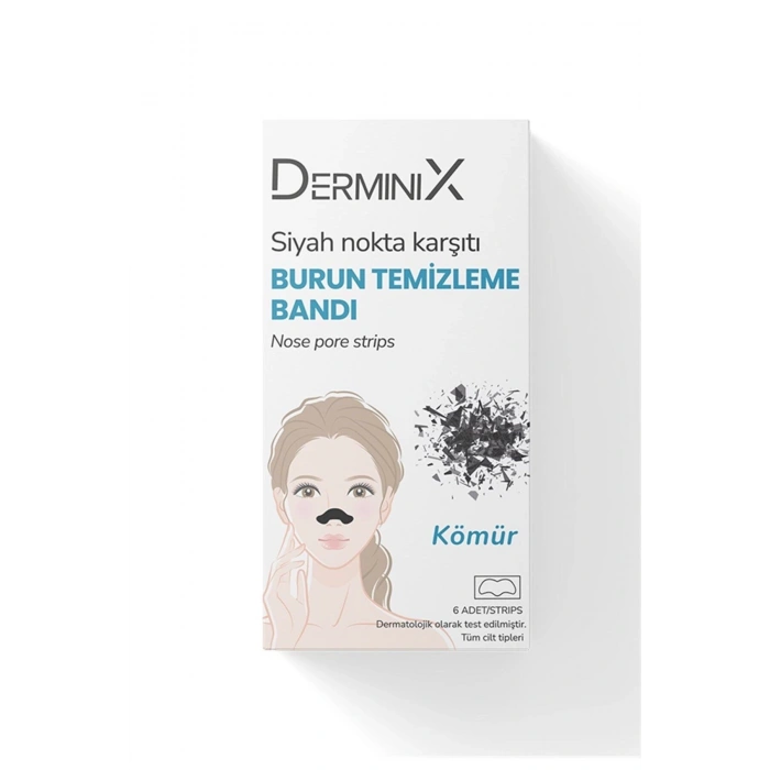 Derminix Kömürlü Siyah Nokta Ve Gözenek Temizleyici Burun Bandı