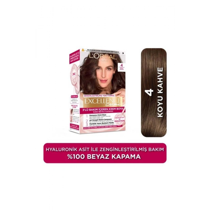 Loreal Paris Excellence Creme 4 Koyu Kahve Saç Boyası