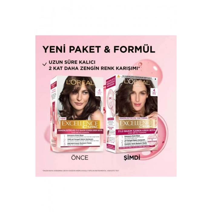 Loreal Paris Excellence Creme 4 Koyu Kahve Saç Boyası