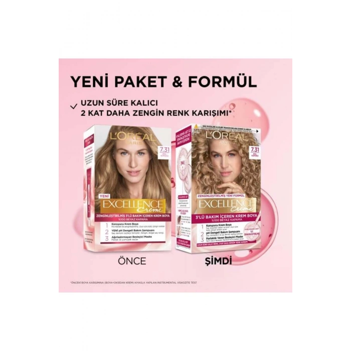 Loreal Paris Excellence Creme 7.31 Bal Köpüğü Saç Boyası