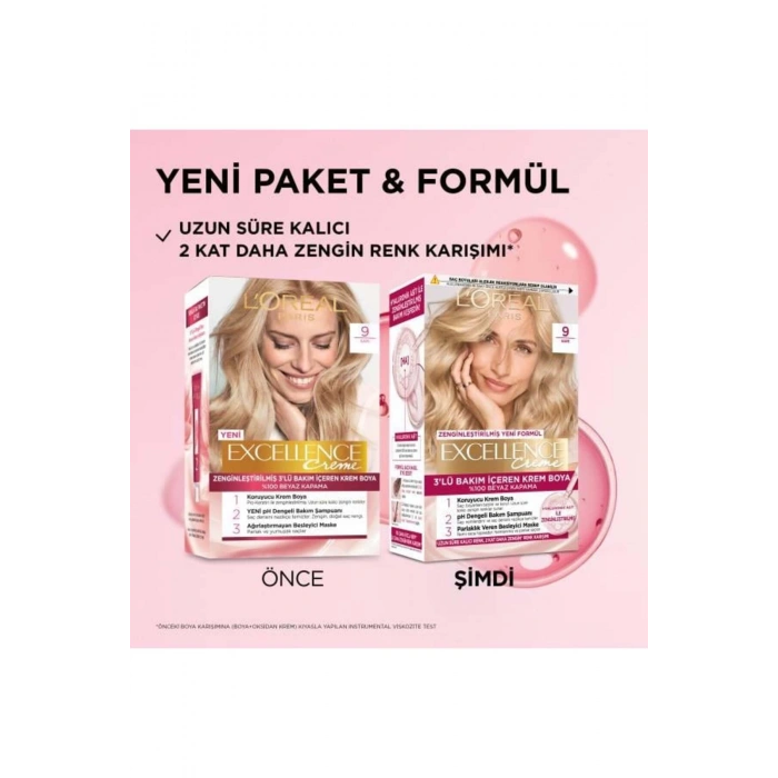 Loreal Paris Excellence Creme 9 Sarı Saç Boyası