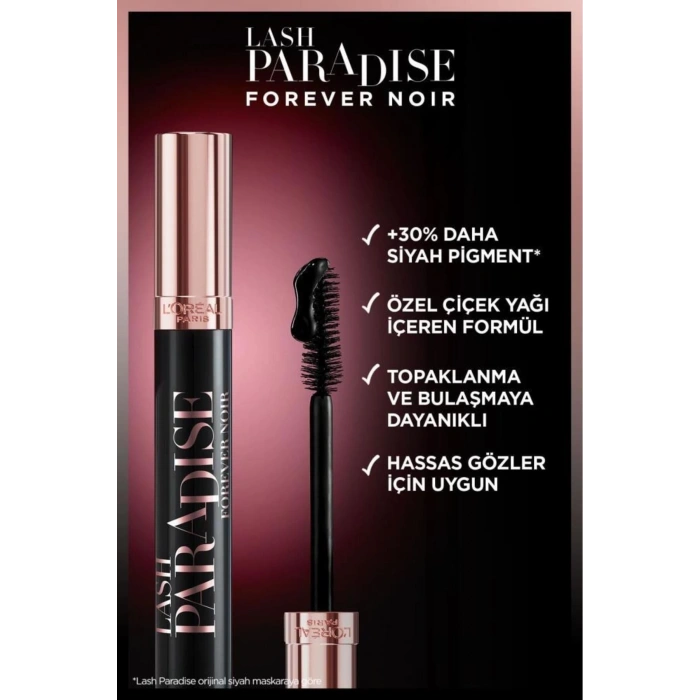 Loreal Paris Lash Paradise Forever Noir Maskara