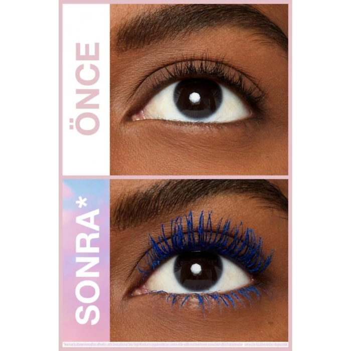 Lash Sensational Sky High Blue Mist Maskara -Mavi