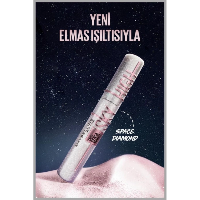 Lash Sensational Sky High Space Diamond Top Coat - Elmas Işıltılı Son Kat Maskara