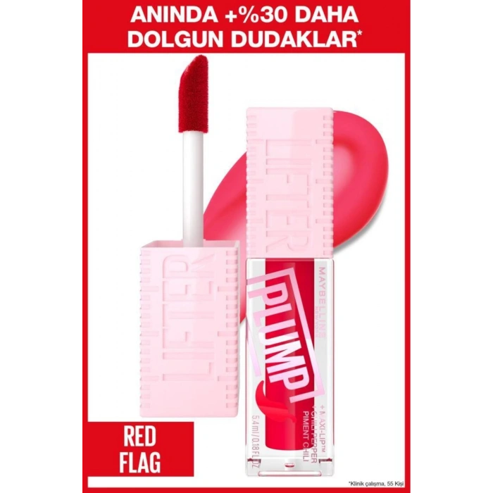 Maybelline New York Lifter Plump Dudak Parlatıcısı 004 Red Flag