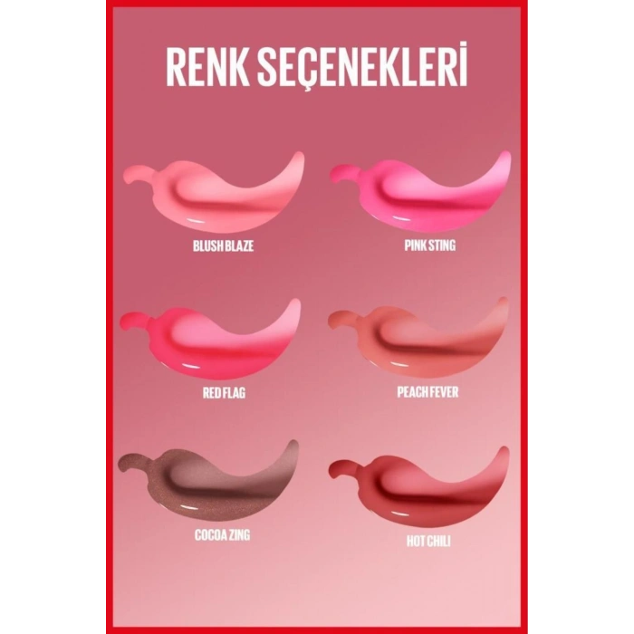 Maybelline New York Lifter Plump Dudak Parlatıcısı 006 Hot Chili
