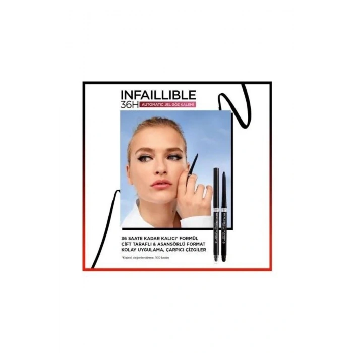 Loreal Paris Panorama Hacim Veren Maskara Siyah Infaillible Jel Eyeliner Göz Makyajı Seti