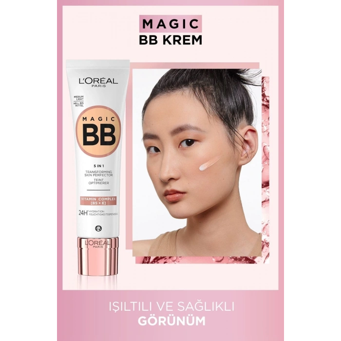 Loreal Paris Magic BB Renkli Nemlendirici Krem - Medium Light