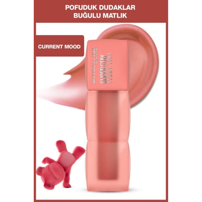 Maybelline Super Stay Teddy Tint Uzun Süre Kalkıcı Likit Mat Tint 10 Current Mood