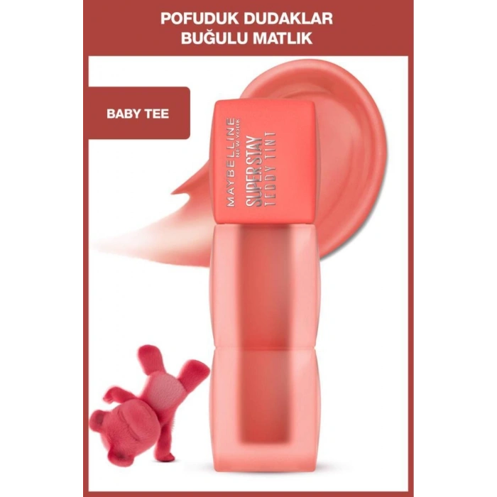 Maybelline Super Stay Teddy Tint Uzun Süre Kalkıcı Likit Mat Tint 25 Baby Tee