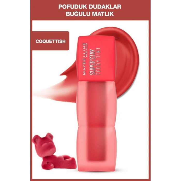 Maybelline Super Stay Teddy Tint Uzun Süre Kalkıcı Likit Mat Tint 30 Coquettish