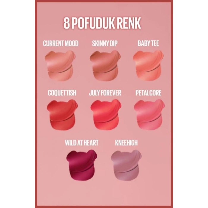 Maybelline Super Stay Teddy Tint Uzun Süre Kalkıcı Likit Mat Tint 30 Coquettish