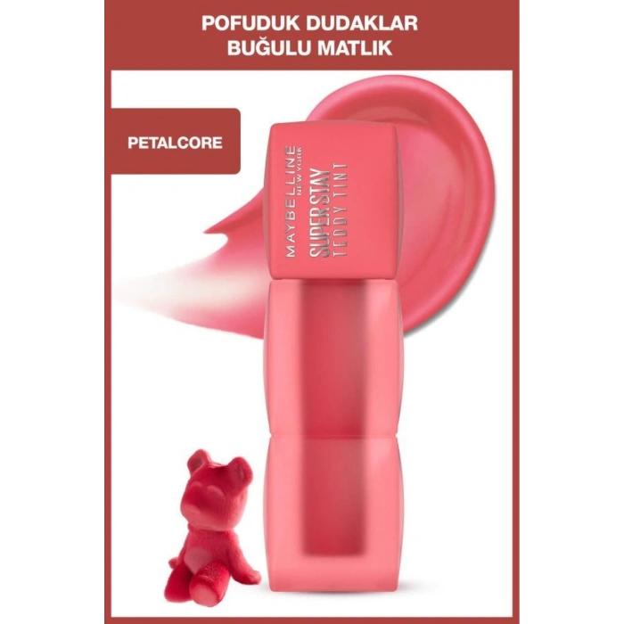 Maybelline Super Stay Teddy Tint Uzun Süre Kalkıcı Likit Mat Tint 40 Petalcore