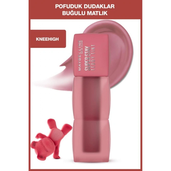 Maybelline Super Stay Teddy Tint Uzun Süre Kalkıcı Likit Mat Tint 55 Knee High