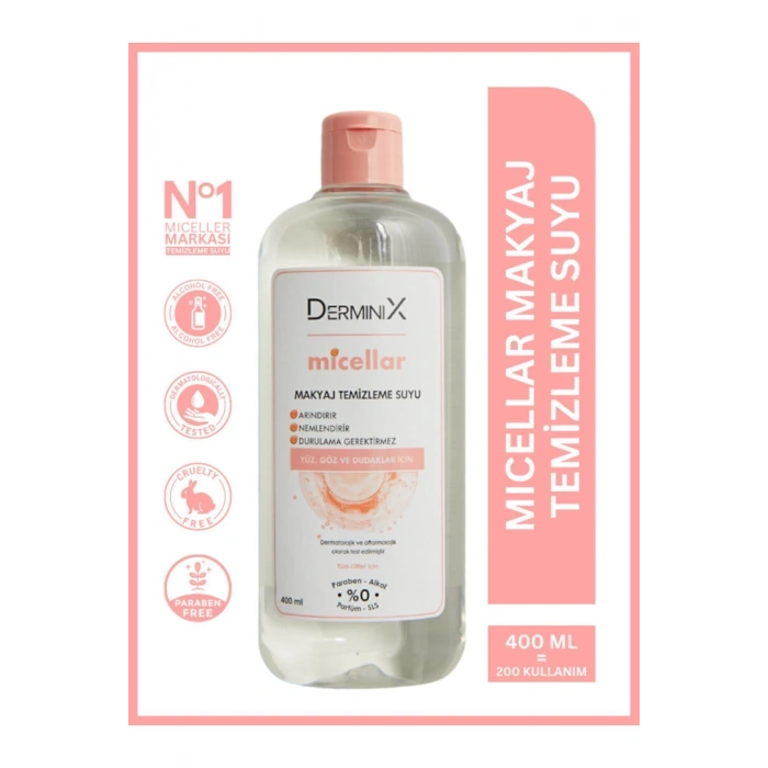 Derminix Micellar Makyaj Temizleme Suyu